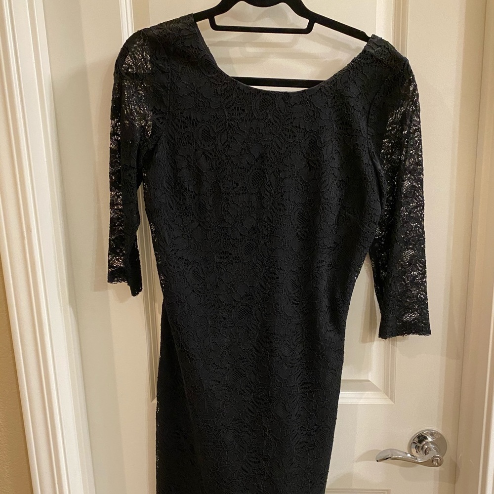 Black lace dress
